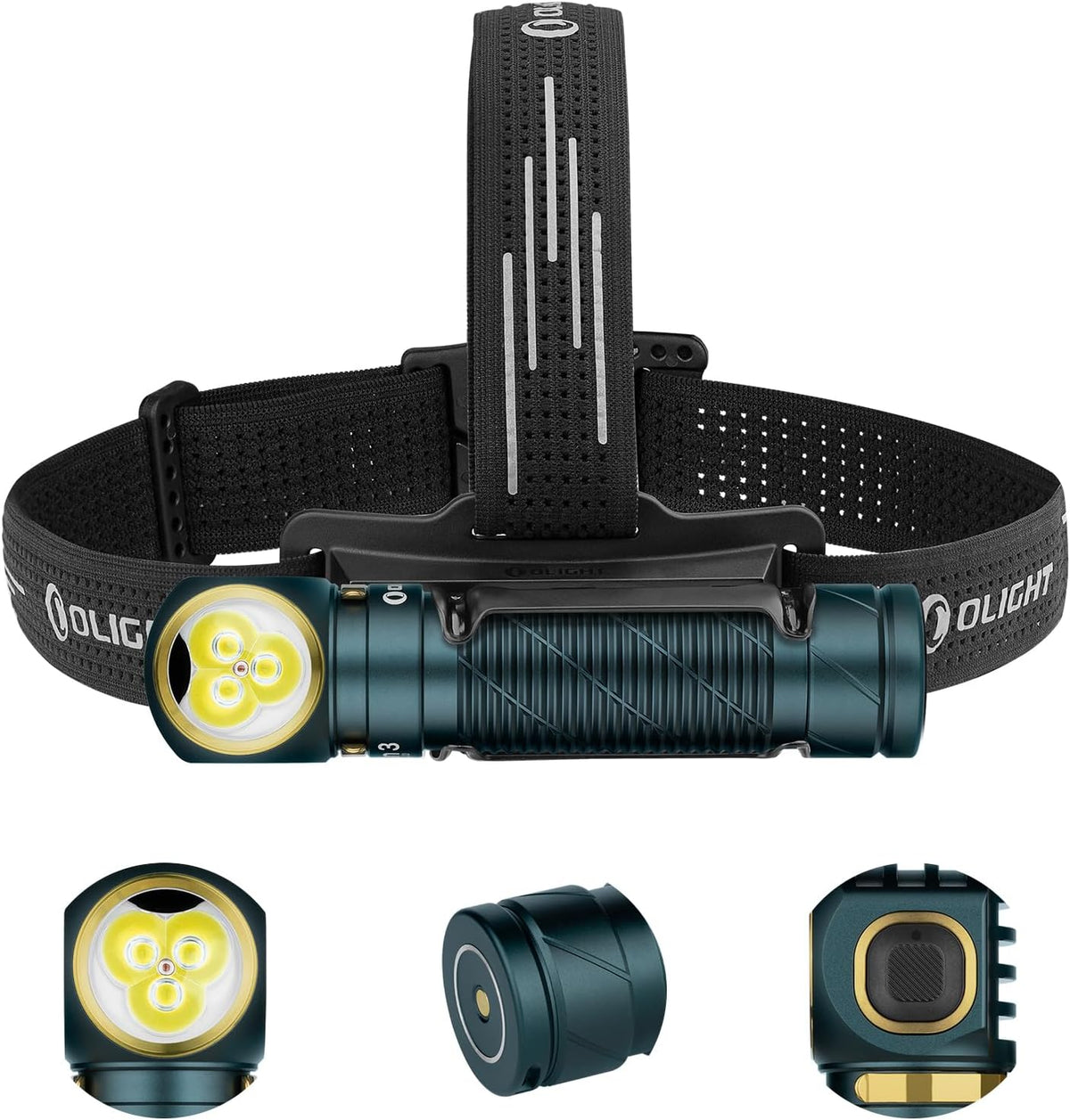 OLIGHT Perun 3 - Linterna frontal recargable, luz roja, impermeable