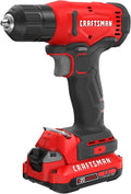 CRAFTSMAN V20 atornillador y taladro inalámbrico de 3/8 in., batería, cargador (CMCD600D1)