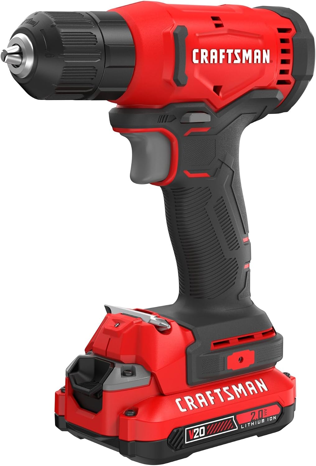 CRAFTSMAN V20 atornillador y taladro inalámbrico de 3/8 in., batería, cargador (CMCD600D1)