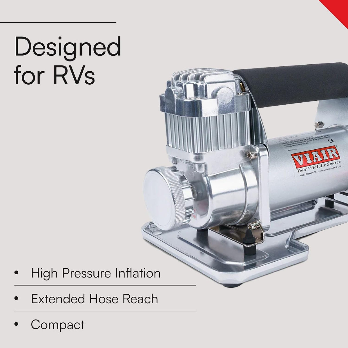 Kit compresor automático portátil Viair 40047 400P-RV