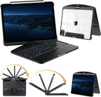 Funda de teclado Bluetooth inalámbrica de 360 ° para iPad Air de 13