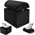 Lámpara Reposapiés ajustable para debajo del escritorio en el trabajo, reposapiés ergonómico con 3 pies de altura ajustable para debajo del escritorio, reposapiés de oficina con funda de malla extraíble