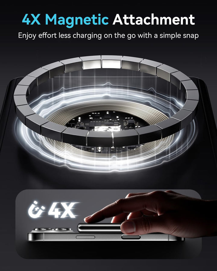 Kuulaa Cargador portátil MagSafe de 10000 mAh, banco de energía mag...