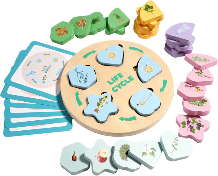 INIFEIDALA Juego de juguetes educativos de madera Montessori para p...