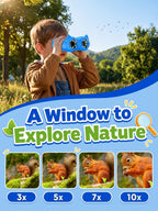 Microscopio digital para niños con telescopio, microscopio de mano Ashfly 1000X con foto de pantalla y video, juguetes educativos STEM para niños de 4 a 12 años, regalo para niños y niñas, exploración