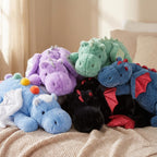 ARELUX - Peluche gigante de dragón alado con peso, animal de peluche suave de 35.4 pulgadas, 5 libras, para mayor comodidad, peluche de dinosaurio de pterosaurio con relleno con peso no extraíble