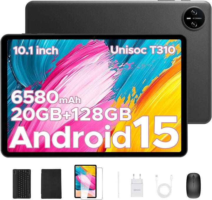 POPUX Tab A9 Pro Tablet Android con teclado, 20GB+128GB\/2TB TF, ta...