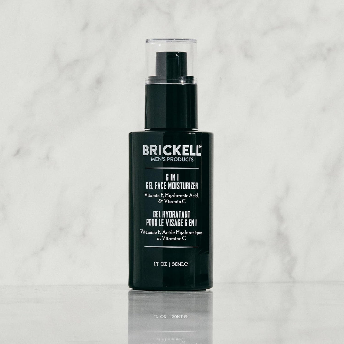 Brickell - Crema hidratante facial de gel 6 en 1 para hombres, hume...