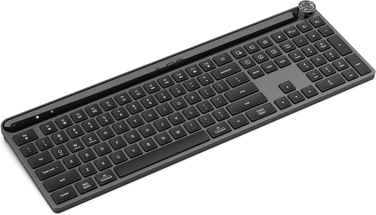 JLab Epic - Teclado inalámbrico, Bluetooth o USB dongle, multidispo...