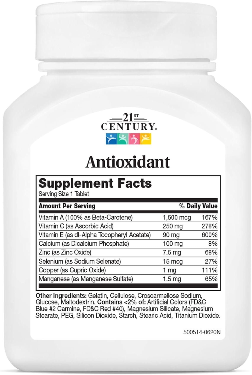 21st Century Ace - Tabletas antioxidantes, 75 unidades (paquete de 2)