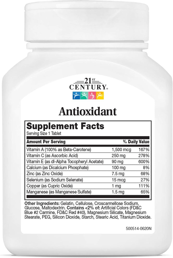 21st Century Ace - Tabletas antioxidantes, 75 unidades (paquete de 2)