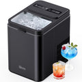 Silonn Encimera para hacer hielo, 8 cubos en 6 minutos, 26.5 libras/24 horas, 2 tamaños de hielo, máquina de hielo de bala autolimpiante, máquina de hielo portátil para cocina, oficina, fiesta