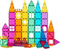STEM - Juego de 70 piezas de azulejos magnéticos para niños de 3 a 8 años, bloques magnéticos sensoriales Montessori para niños pequeños, kit de construcción para el aula y el hogar