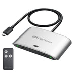 Cable Matters conmutador USB C KVM de 20Gbps para 2 computadoras, 140W PD Carga