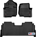 WeatherTech FloorLiners para Ford F-150 2021-2026 / Raptor, Lightning 2022-2023 - SuperCrew (1ra y 2da fila) Negro