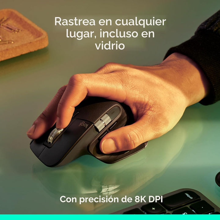 Logitech MX Master 3S Bluetooth Edition Ratón Inalámbrico, Sin Rece...