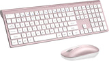 Combo de teclado y mouse inalámbricos, teclado y mouse de tamaño co...