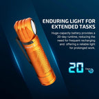 Lámpara OLIGHT Perun 3 - Linterna frontal recargable, luz roja, impermeable