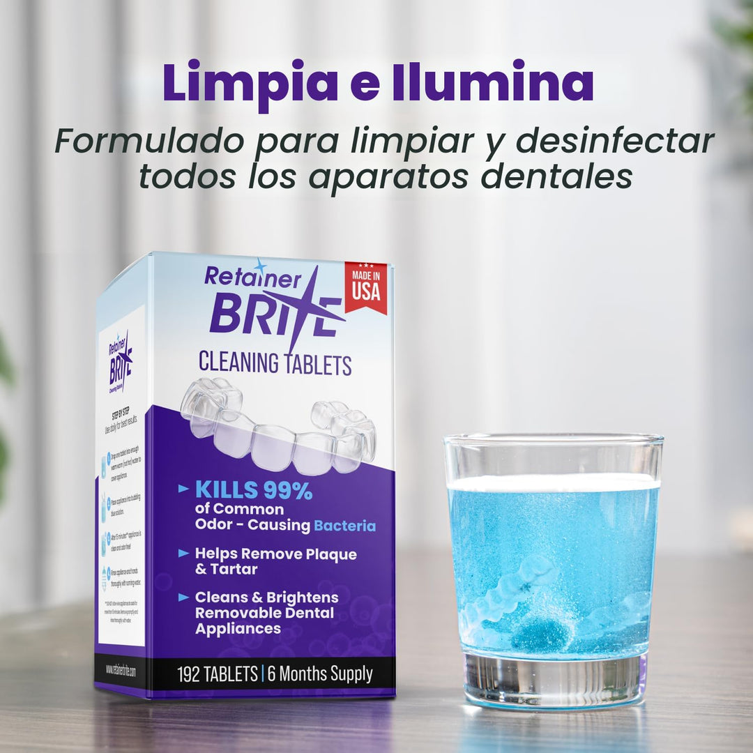 Retainer Brite \u2013 Pastillas limpiadoras para alineadores de Inv...