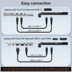 FEZOBR Extensor de pantalla para laptop, monitor portátil triple ul...