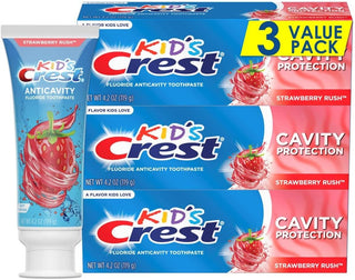 Crest Pasta de dientes con flúor para protección de caries para niñ...