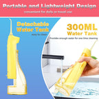 TOVENDOR Irrigador dental eléctrico de agua, hilo dental inalámbrico, irrigador oral IPX7, Amarillo