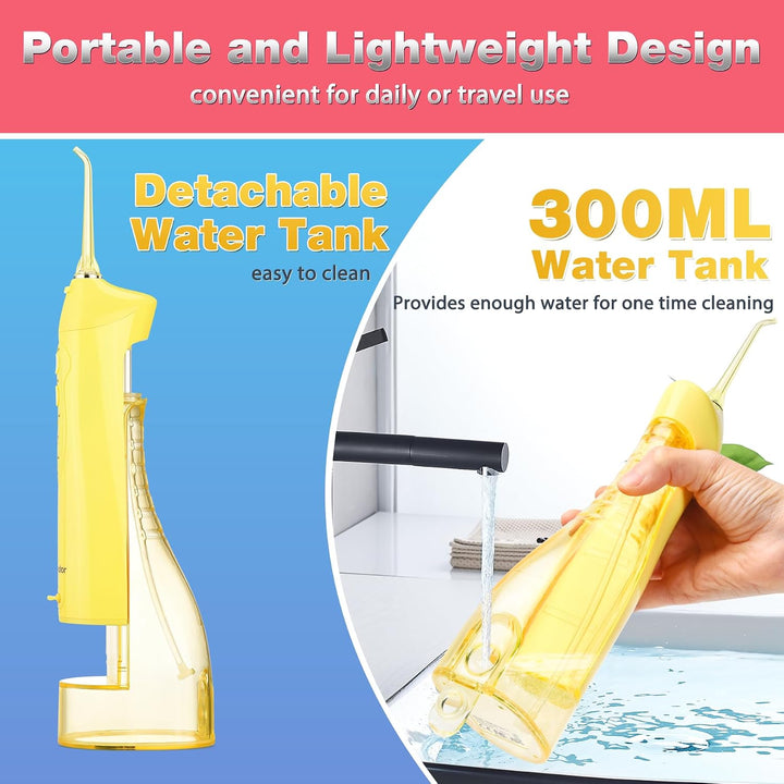 Tovendor Irrigador Dental Eléctrico de Agua, Hilo Dental Inalámbric...