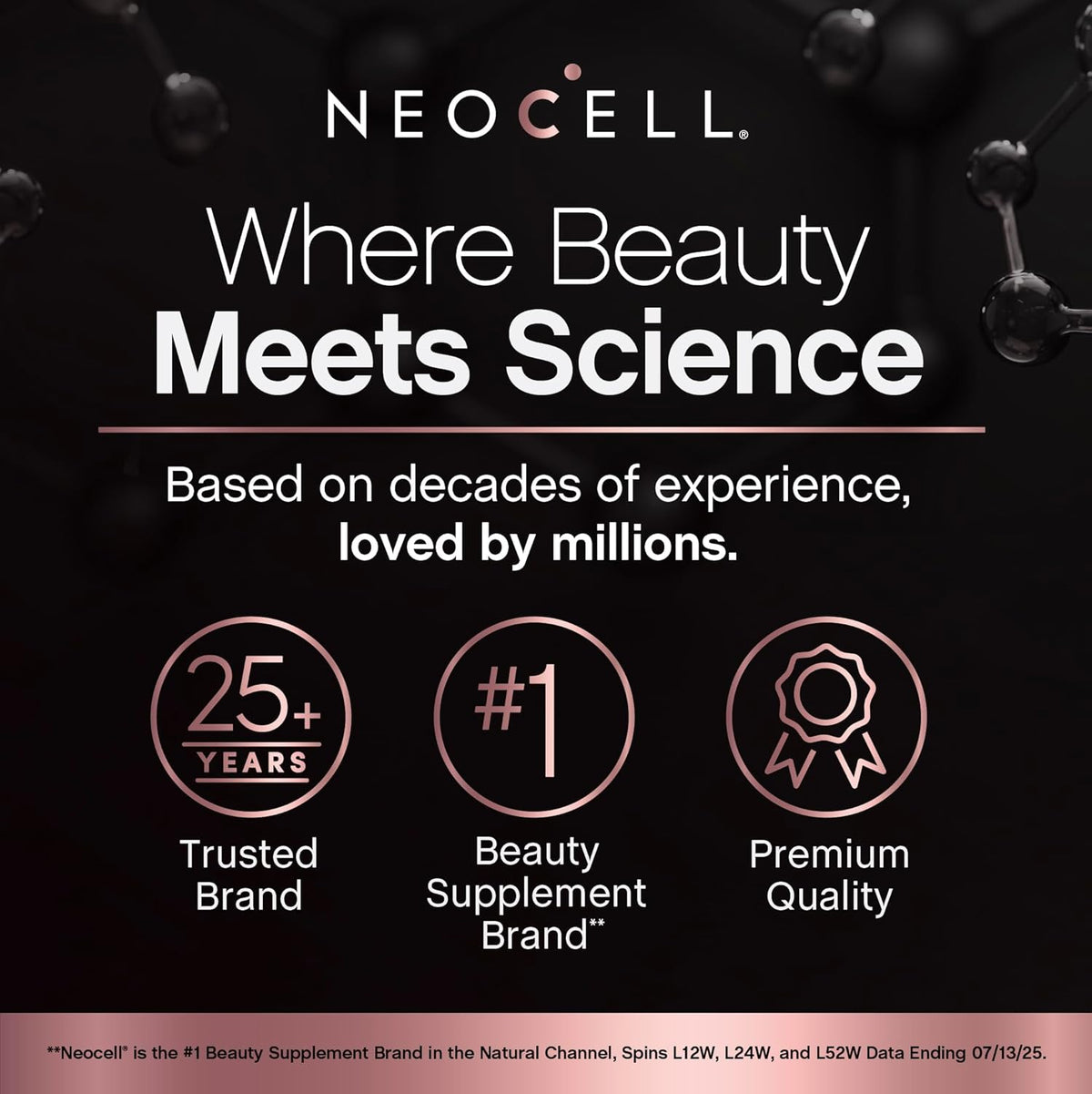 NeoCell Suplemento de queratina de colágeno de biotina | 80000mcg |...