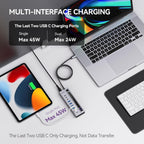 minisopuru, hub USB, alimentado