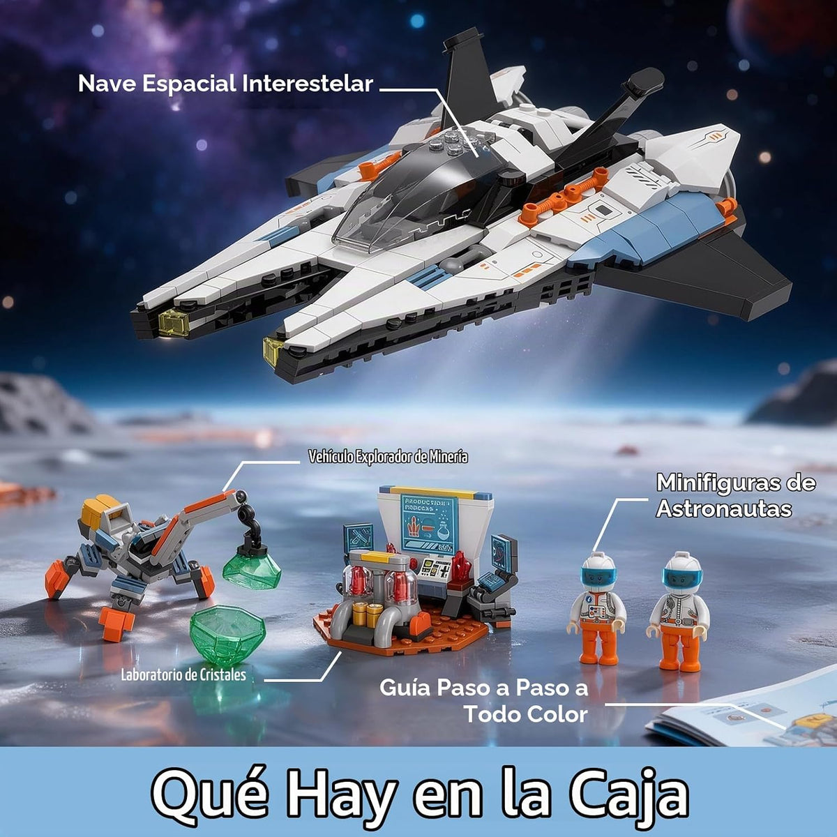 Juego de construcción de naves espaciales interestelares, 502PCS