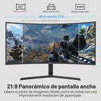 Z-Edge 34 pulgadas WQHD 1440P Monitor curvado para juegos, pantalla...