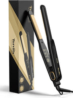 Terviiix Plancha plana de 1/2 pulgada para cabello corto, alisador...