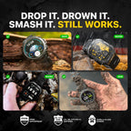 CARBINOX Blaze - Reloj inteligente resistente para hombre, rastreador de