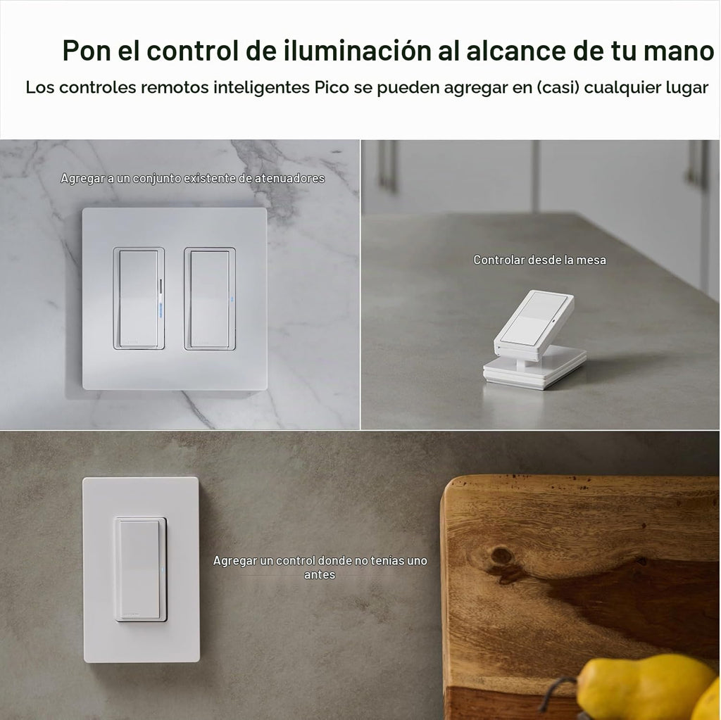 Lutron Caseta Diva Smart Dimmer Starter Kit; Dimmer, Hub, Remote, & más