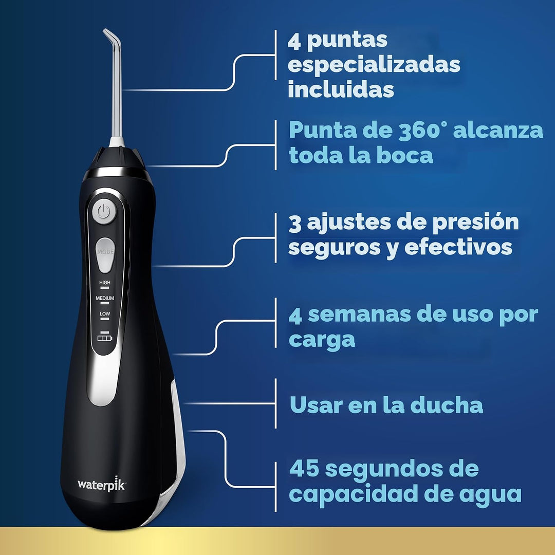Waterpik Irrigador dental inalámbrico Advanced 2.0 para dientes, en...