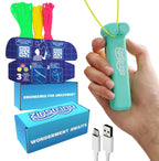 ZipString Original Rope Launcher Toy, Aesthetic Aqua