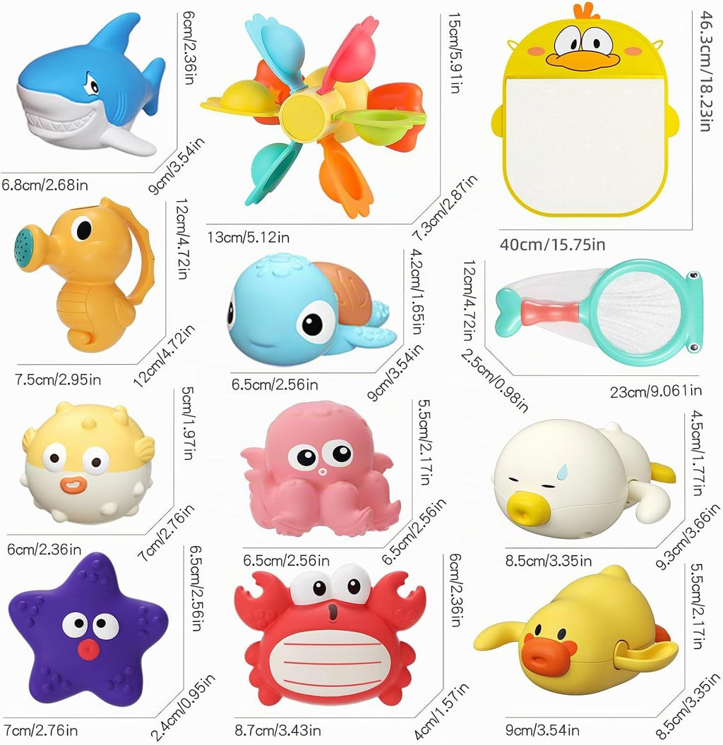Juguete de baño para bebés sin moho para niños de 1 a 3 años con diseño
