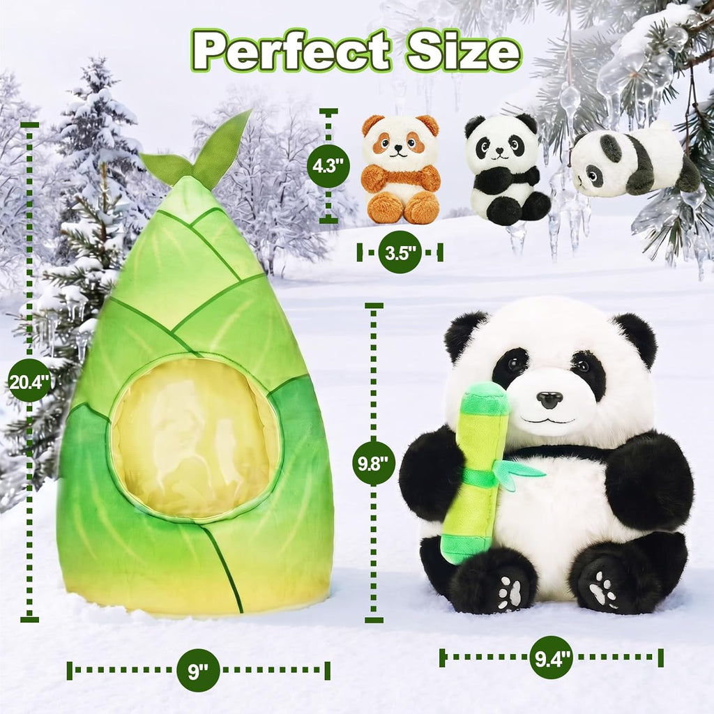 OUOZZZ - Animales de peluche 4 en 1 con bolsa de almacenamiento