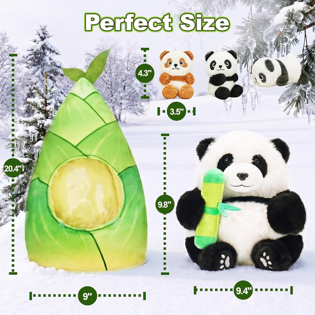 OUOZZZ - Animales de peluche 4 en 1 con bolsa de almacenamiento de...