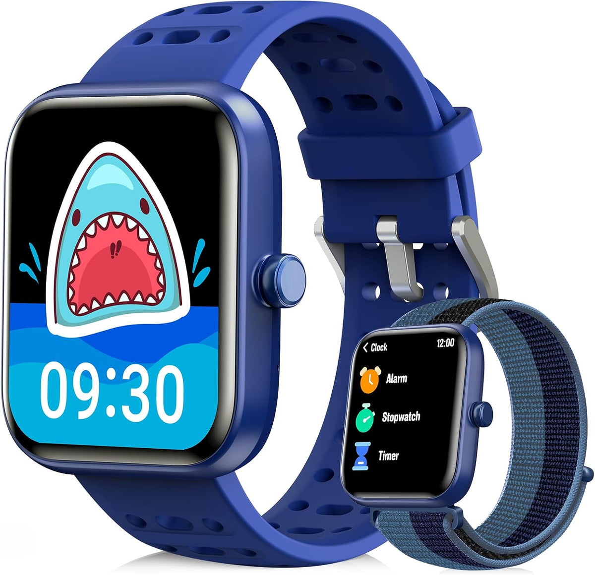 ENOMIR Reloj inteligente para niños con monitor de salud, podómetro, 2