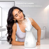 Pure Daily Care NanoSteamer - Vaporizador facial nano iónico grande...