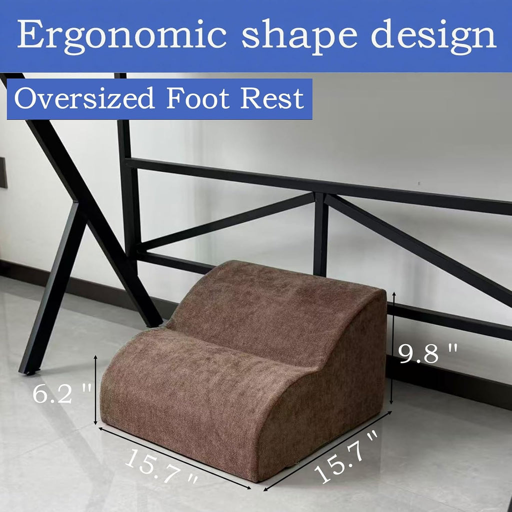 Lámpara Reposapiés para debajo del escritorio en el trabajo. Taburete de tres niveles multifuncional, con reposapiés lavable. para debajo del escritorio, silla de oficina, silla de juego y sofá