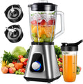 GDOR Batidora de batido para cocina, licuadora de vidrio de 1200 W con