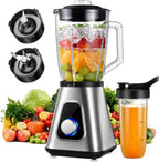GDOR Batidora de batido para cocina, licuadora de vidrio de 1200 W con