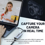 Tarjeta de captura de video, dispositivo de captura HDMI a USB-C USB3.0, 2K@30FPS