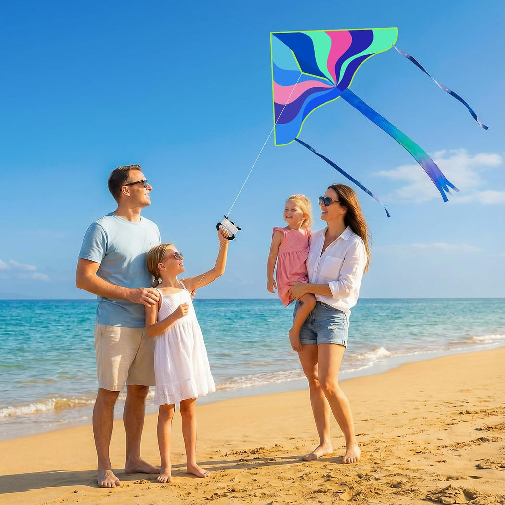 3 Pack Kites Grandes, Kites de Playa Fáciles de Volar