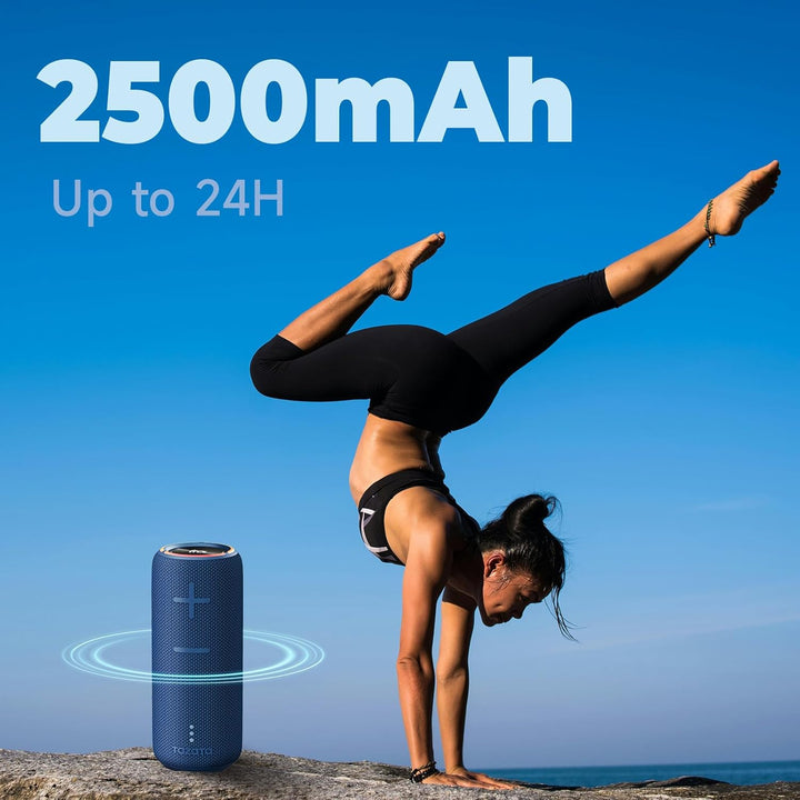 TAZATA Altavoz Bluetooth impermeable IPX7, sonido HD de 30 W, tiemp...