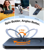TORRAS Q3 Spin - Funda para iPhone 16 Pro, soporte magnético 360, color
