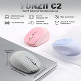YUNZII Ratón Inalámbrico C2, 2.4GHz Ratón Inalámbrico de Computador...