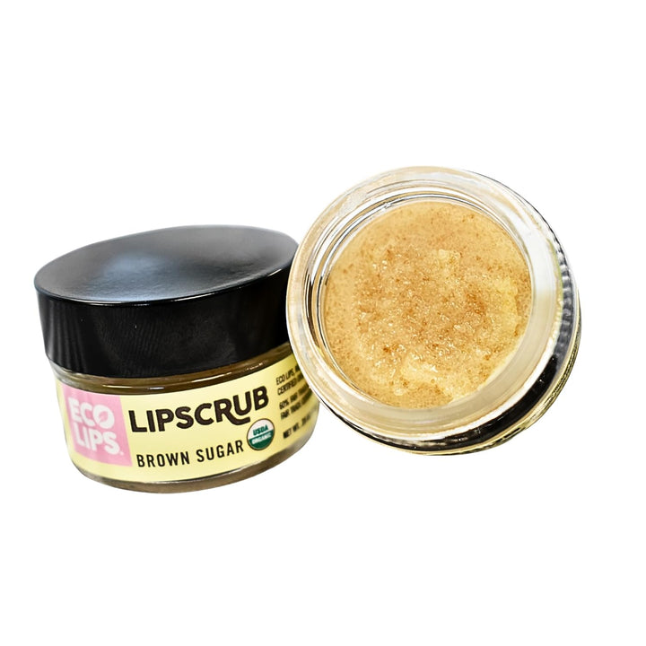 Eco Lips Paquete de 2 exfoliantes labiales de azúcar morena, tratam...
